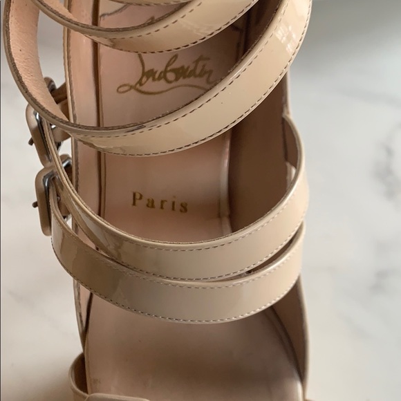 Christian Louboutin Differa SIGNED heels in nude - Picture 12 of 16